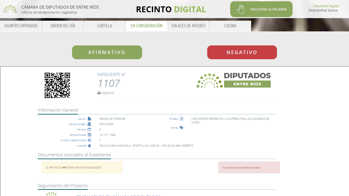 Botones de Votación